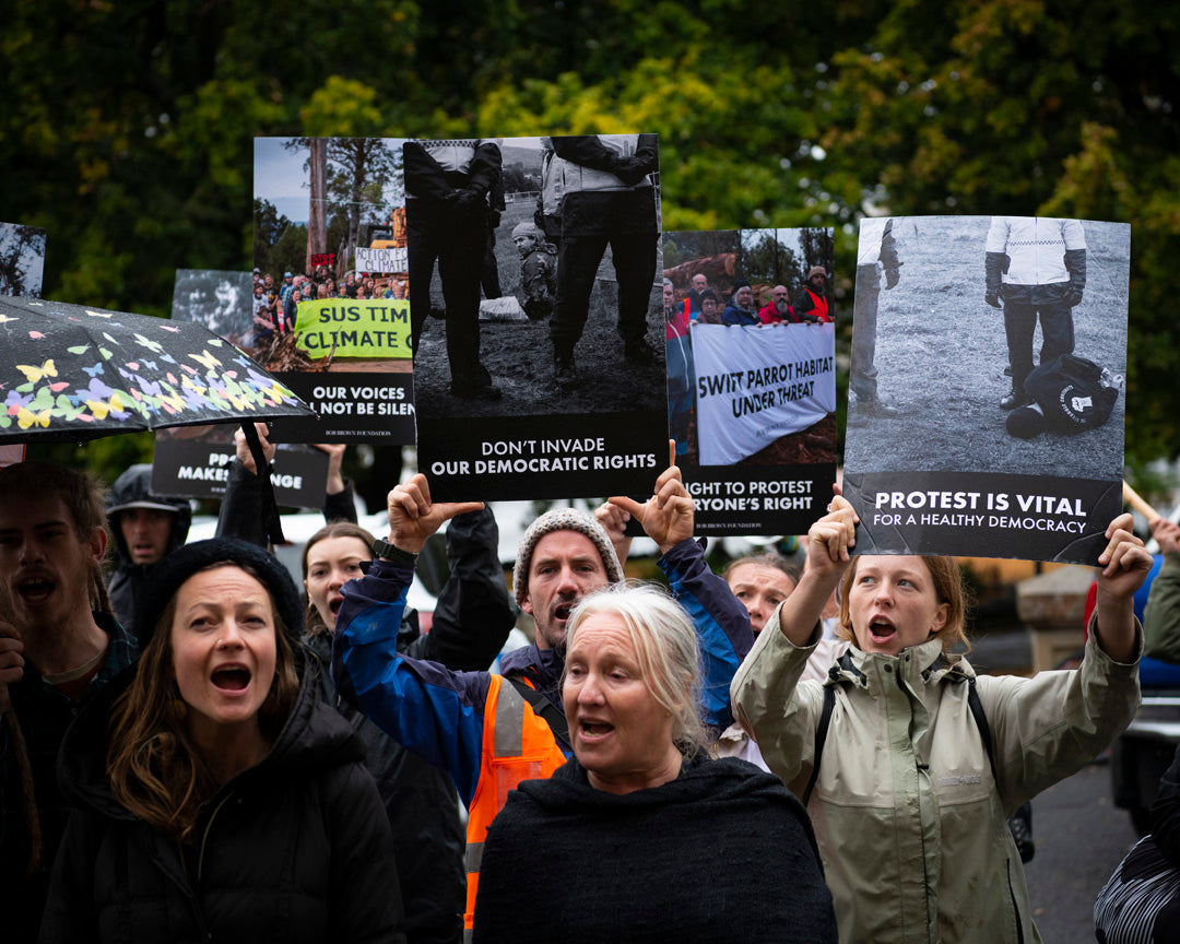 PROTESTING AUSTRALIA’S PROTEST LAWS: “ENVIRONMENTALISTS ARE JAILED AND ENVIRONMENTAL EXPLOITERS ARE PROTECTED”