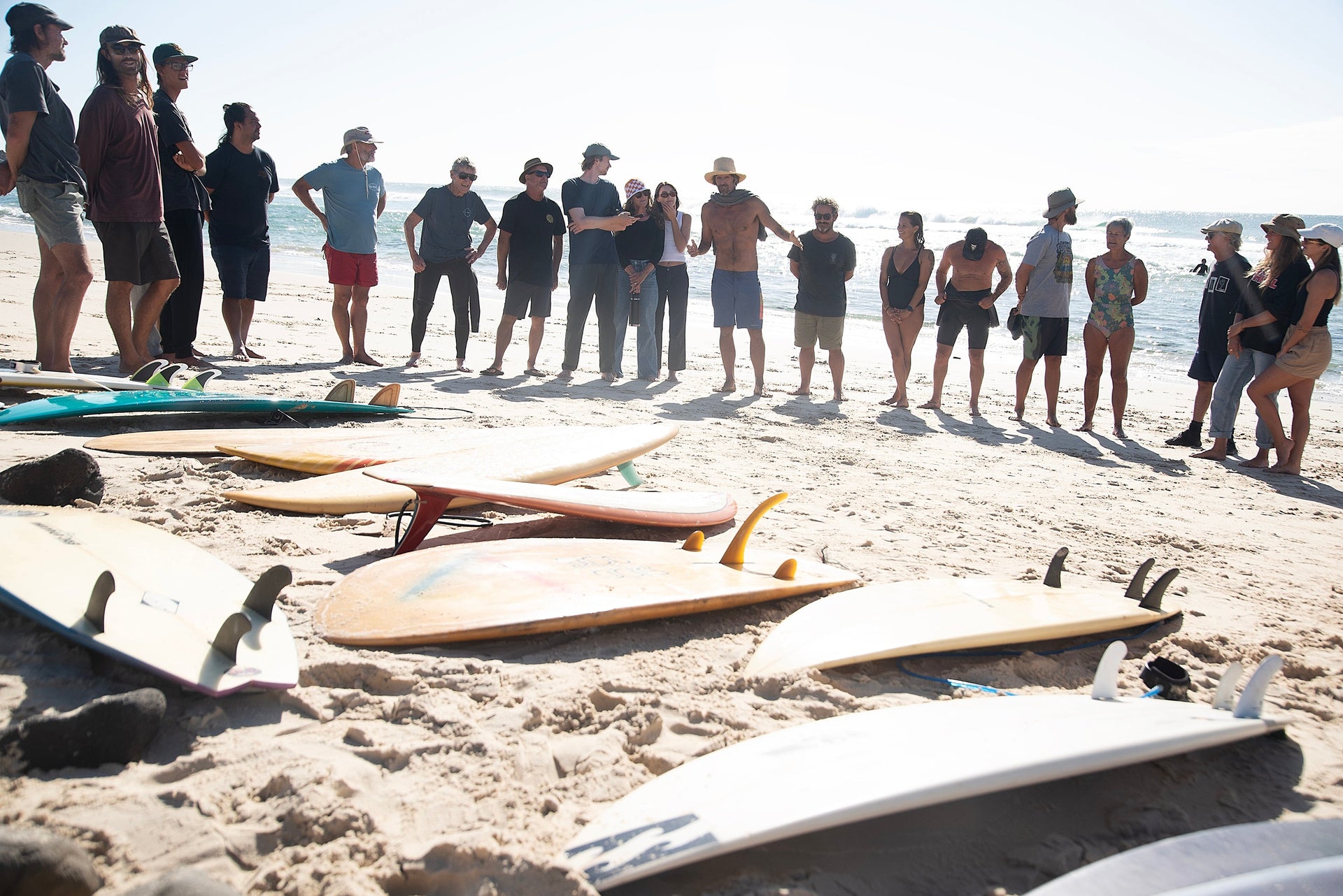 FINDING THE FALL LINE: One autumn morning, a century of surfboards