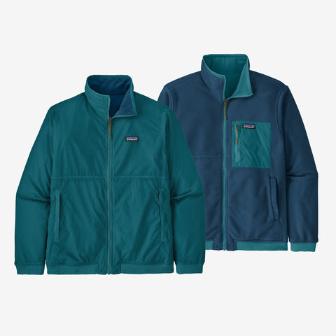 Men's Patagonia Silent Down Reversible Jacket - Wavy Blue Size XL