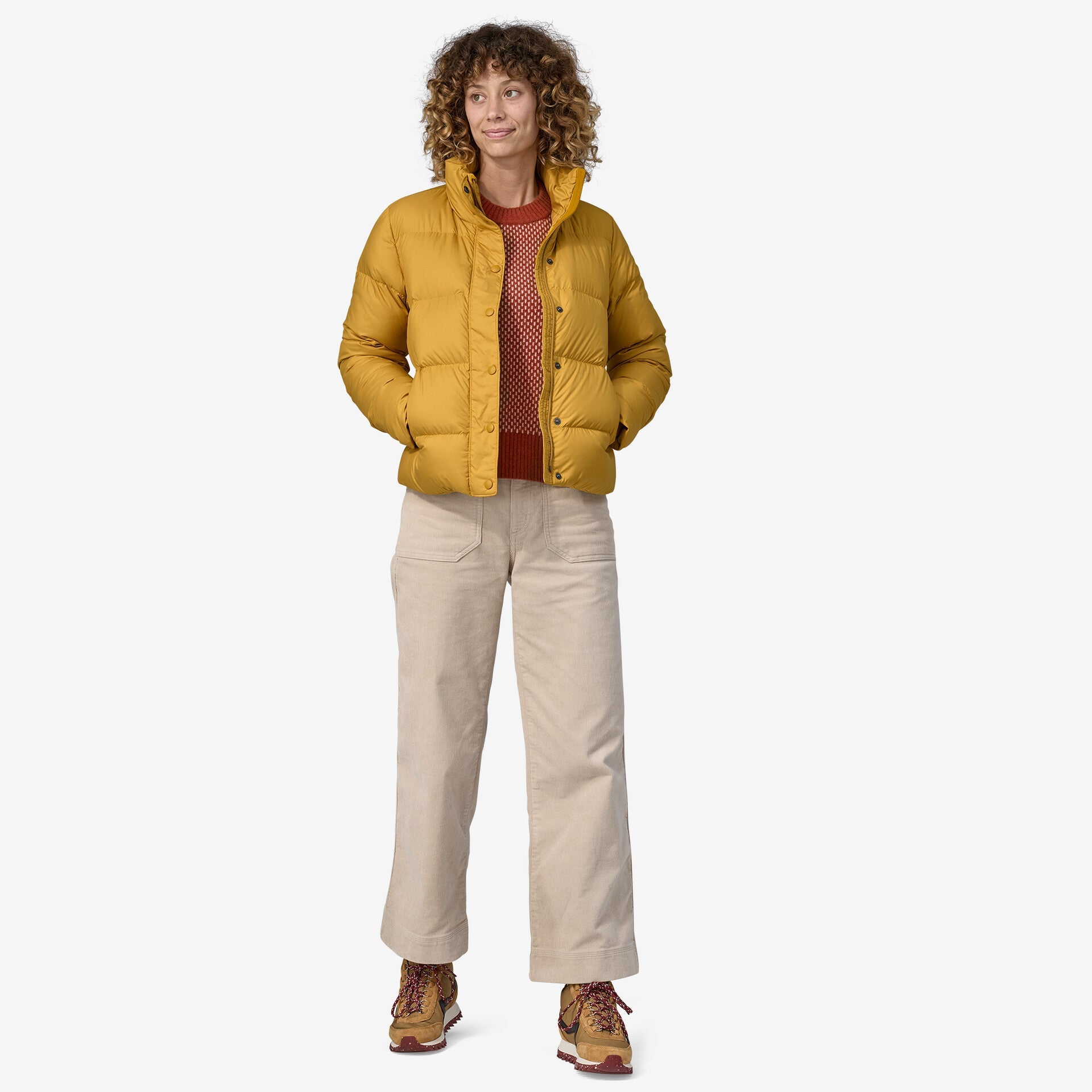 Womens yellow patagonia jacket sales
