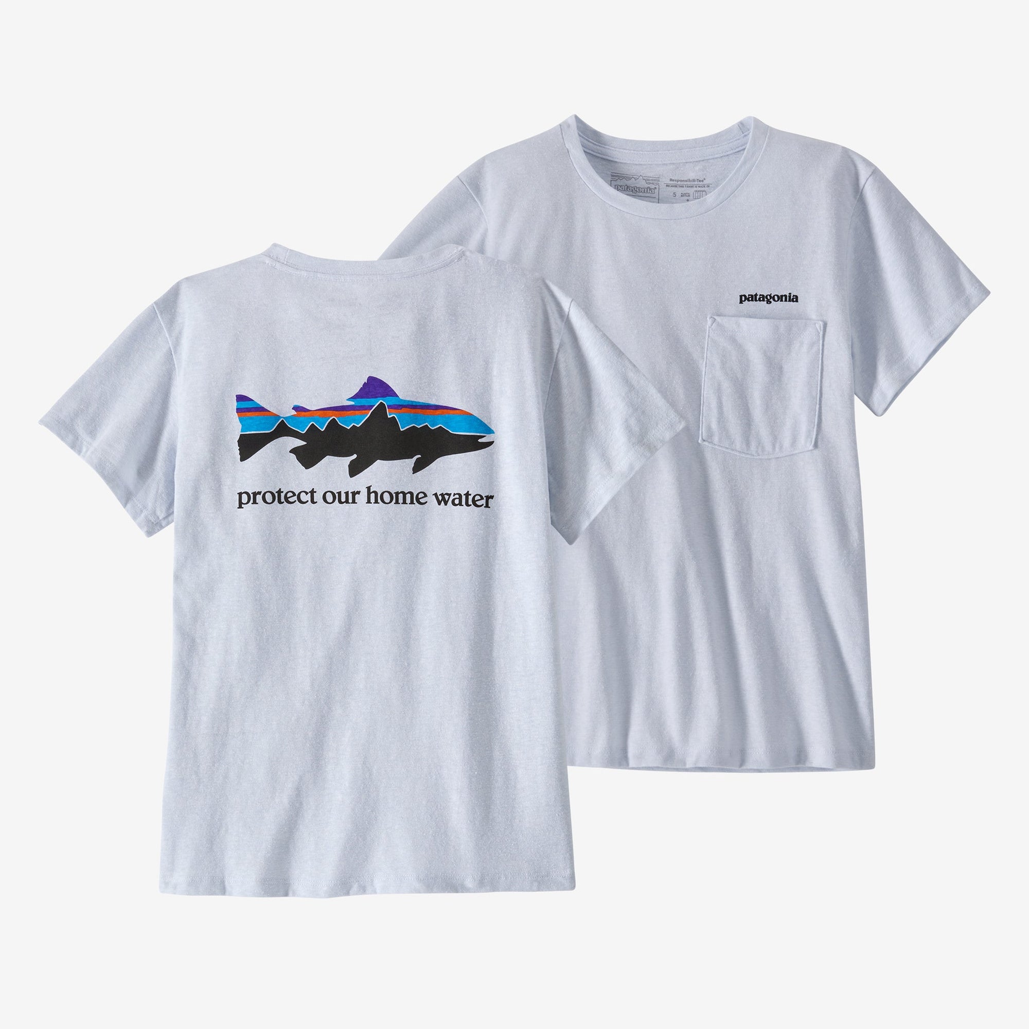 Women s Home Water Trout Pocket Responsibili Tee Patagonia Australia